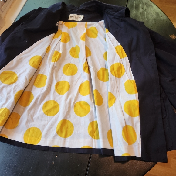 Navy cropped jacket - Picture 2 of 5